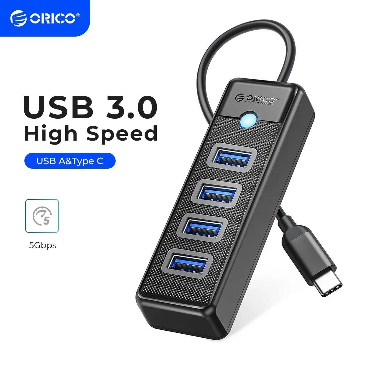 ORICO Ƽ CŸ й, USB 3.0 ,  OTG , PC ǻ ׼, ƺ ο, 4 Ʈ, 5Gbps
